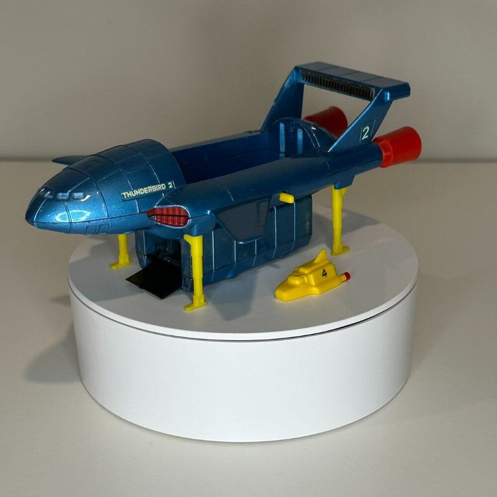 MINT Dinky Toys No. 101 Thunderbird 2 – Rare Metallic Blue – 100% Original